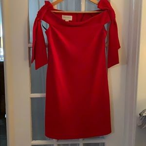 Donna Morgan Red Crepe // Anthropologie